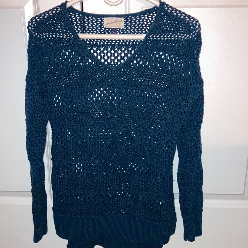 CREWNECK MESH PULLOVER SWEATER